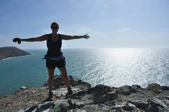 No topo do Pilón de Azucar, perto de Cabo de La Vela, litoral ocidental da península de La Guajira, na Colômbia